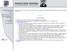 Tablet Screenshot of andrassy.org